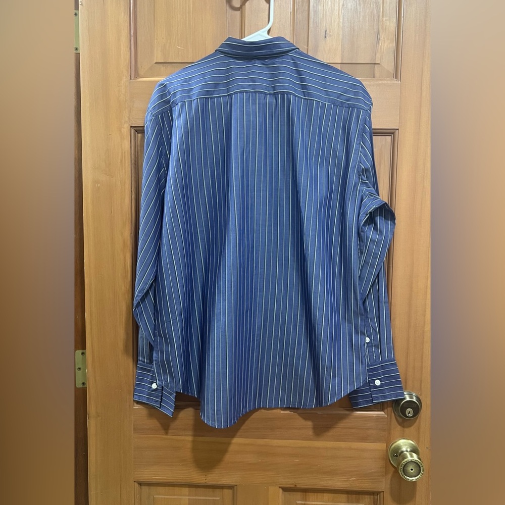 NWT! J. Crew | Garçon classic shirt | Blue striped cotton poplin | Size 12 - Picture 4 of 10